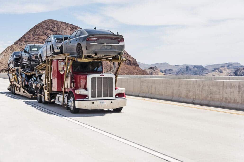 car shipping open truck